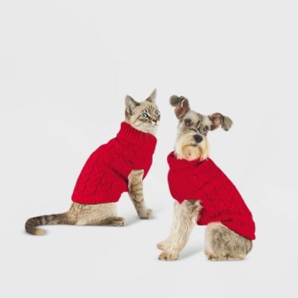 NWOT Target Dog Cable Knit Sweater